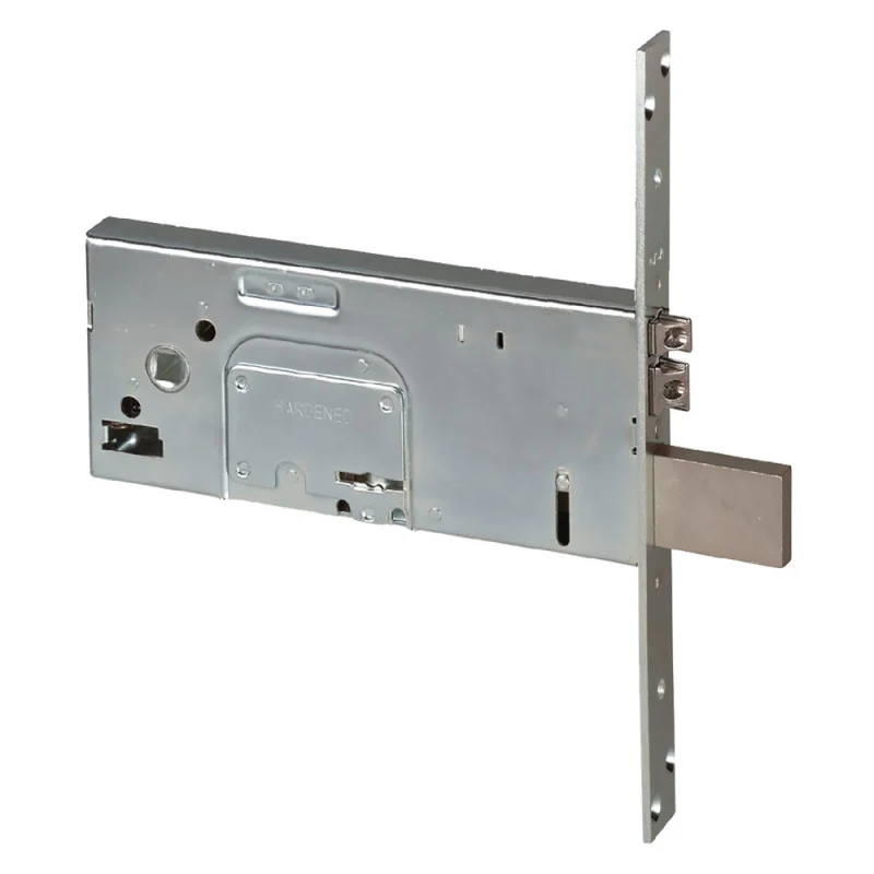 serratura doppia mappa per porte alluminio da fascia art. 17353 cisa e90 - scatola mm 185x78