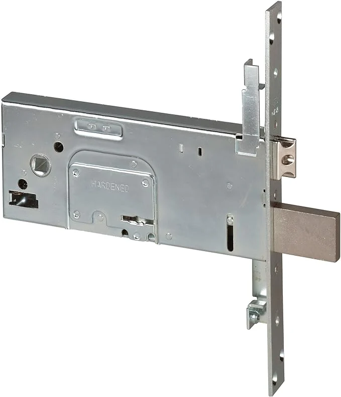 serratura doppia mappa per porte alluminio da fascia art. 17358 cisa e90 - scatola mm 185x78