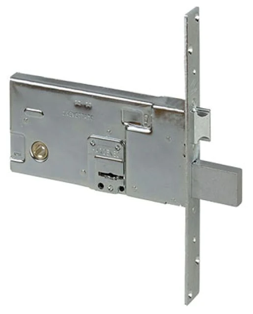 serratura doppia mappa per porte alluminio da fascia art. 57313 cisa e70 - scatola mm 166x82