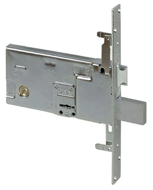 serratura doppia mappa per porte alluminio da fascia art. 57318 cisa e70 - scatola mm 166x82