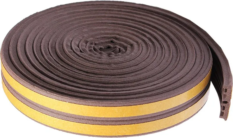 parafreddo per porte e finestre in gomma mm 9x6 mt - col. marrone