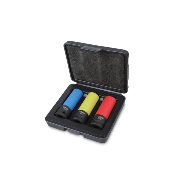 set chiavi a bussola macchina con inserti polimerici art. 720lc/c3 beta 3 pezzi (17-19-21 mm)