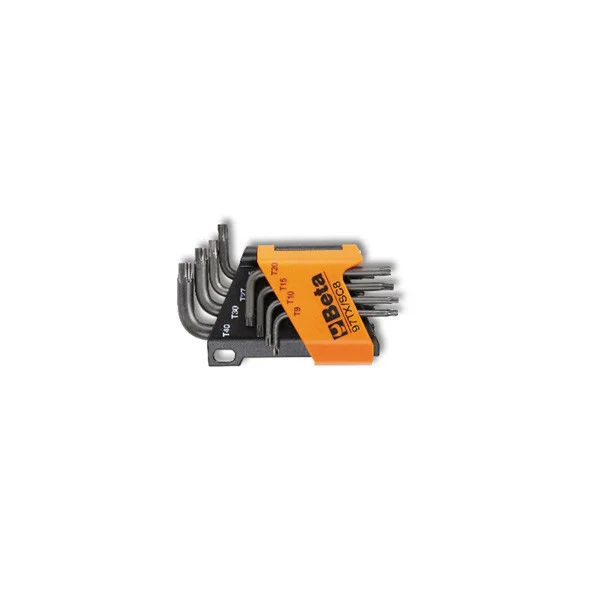 serie chiavi maschio piegate torx art. 97tx/sc8 beta 8 pezzi - t9÷t40