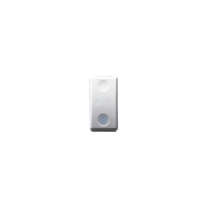 interruttore unipolare illuminabile 'sistem' 16ax 250v - nero