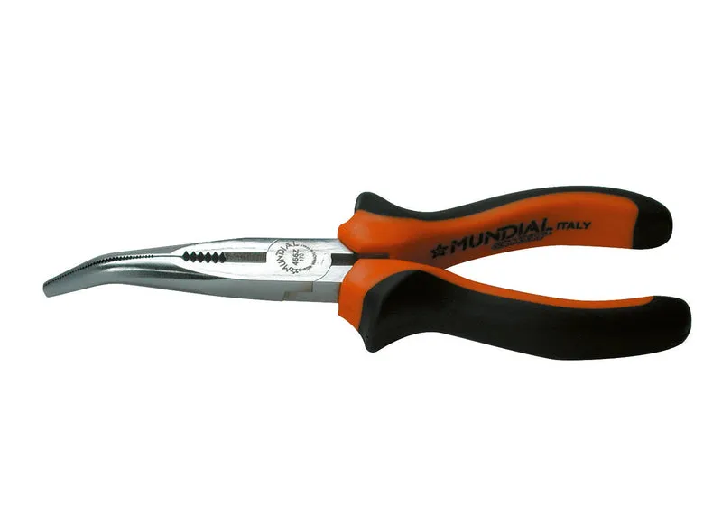 pinza a becchi mezzotondi piegati mundial 170 mm
