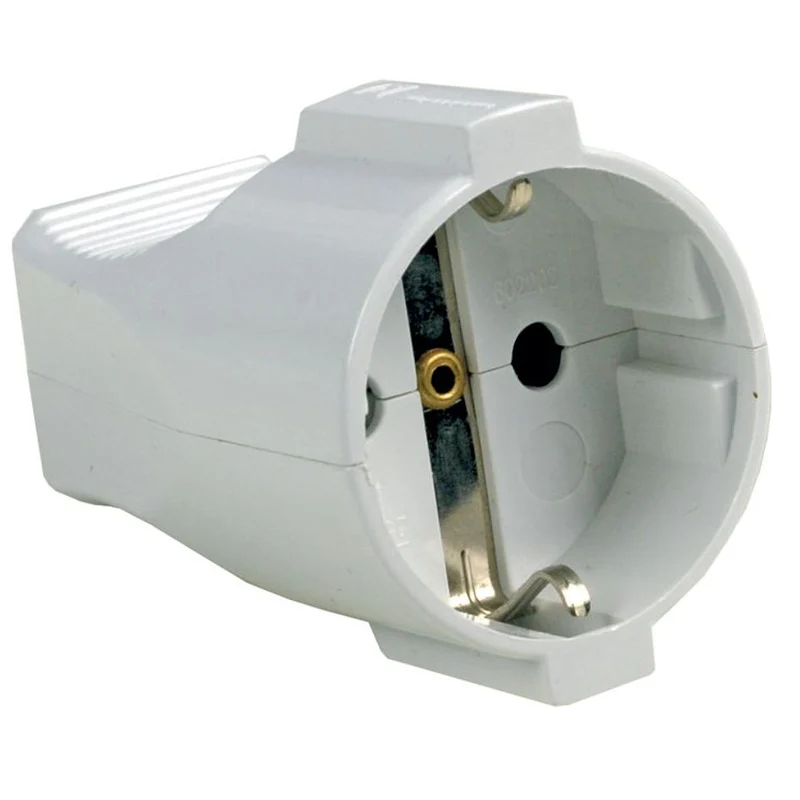presa mobile schuko 10a 2p+t