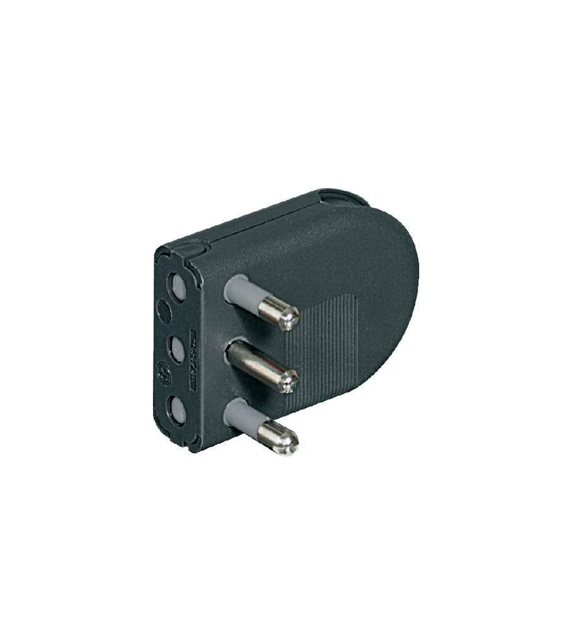 spina mobile orientabile 16a 2p+t - grigio