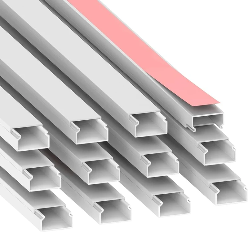 canalina passacavi autoadesiva 10x10 mm - barra 2 mt