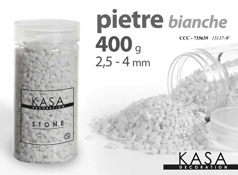 Pietre bianche decorative in barattolo 400 g
