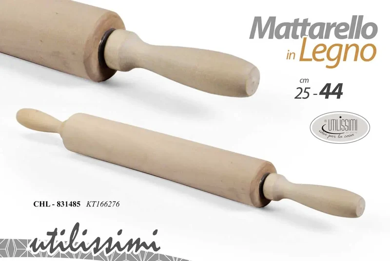 Mattarello in legno 25-44x5 cm