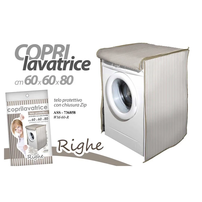 Coprilavatrice a righe cm 60x60x80 h