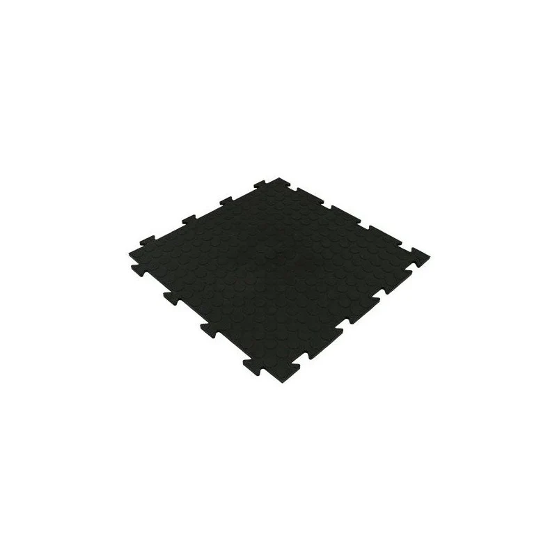 Piastrella in pvc nero bolle cm 50x50