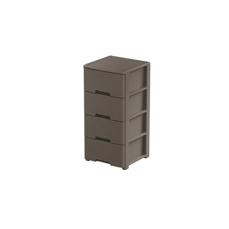Cassettiera tortora cm 39x38,5x80,5h