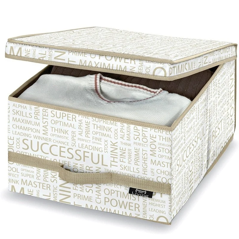 Scatola guardaroba L 38x50x24 cm Domopak Living Urban Gold