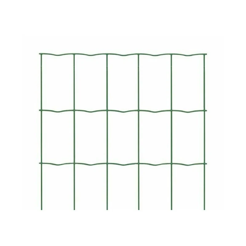 Rete metallica plasticata verde H 100 cm maglia 76×63 mm rotolo 25 m