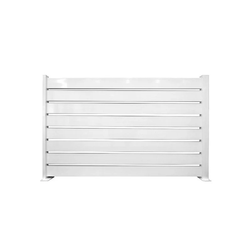 Set 4 goghe Miami in alluminio bianco lucido 150 × 10 cm