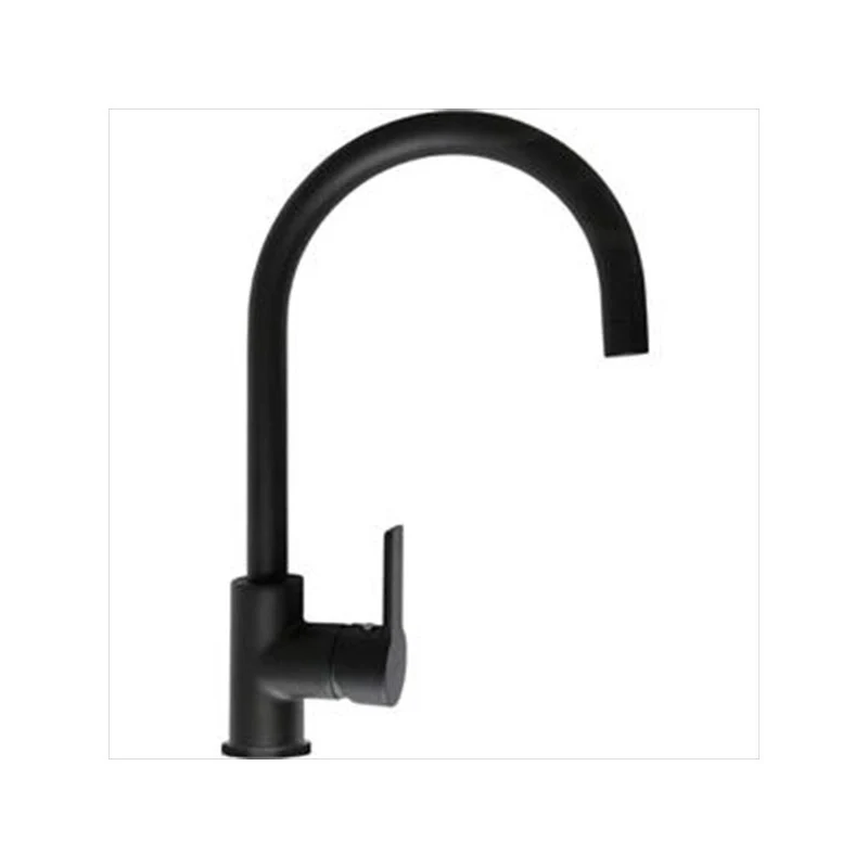 Miscelatore per cucina Panther nero satinato con bocca girevole 360°