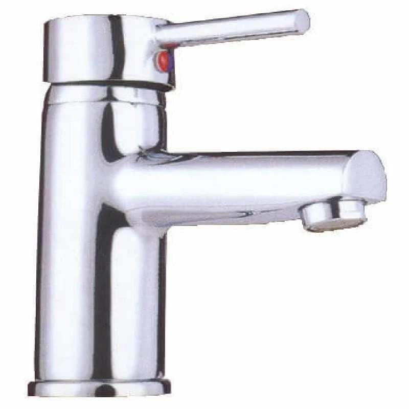 Miscelatore Birillio monocomando per lavabo cromato con piletta e saltello