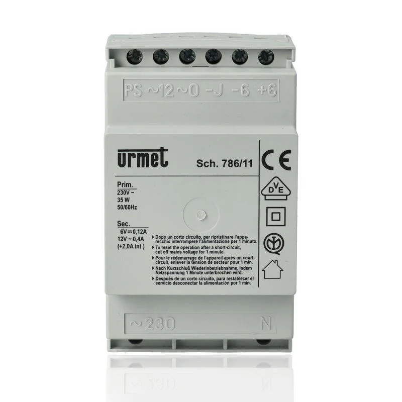 URMET 786/11 - Alimentatore citofonico base con generatore di nota (230 Vca)