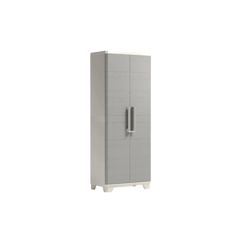 Armadio Keter Linear Wood portascope grigio tortora cm 68x39x173 h