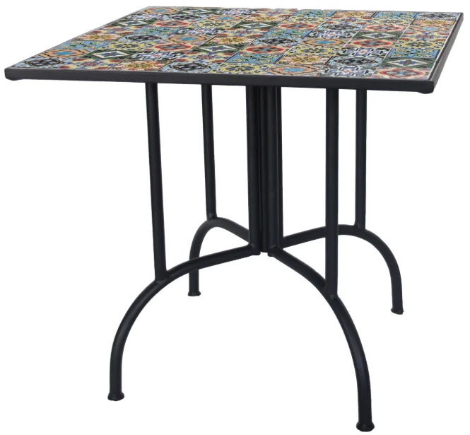 Tavolo mosaico quadrato FLOWER VERDELOOK