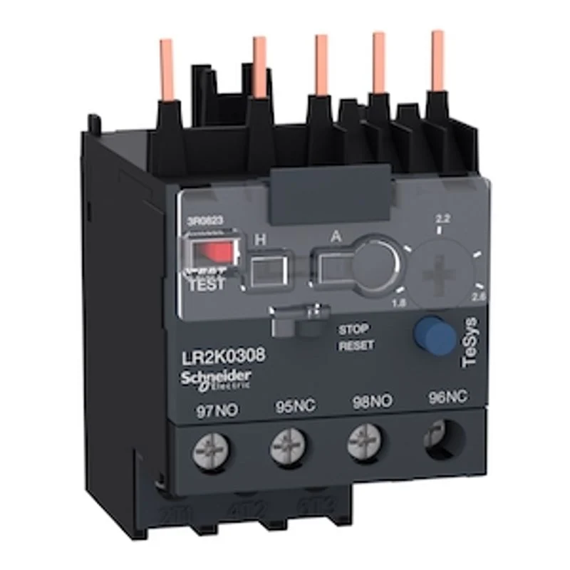 SCHNEIDER LR2K0308 - Relè sovraccarico termico per motore - TeSys LR2 K - 1,8..2,6 A - Classe 10A