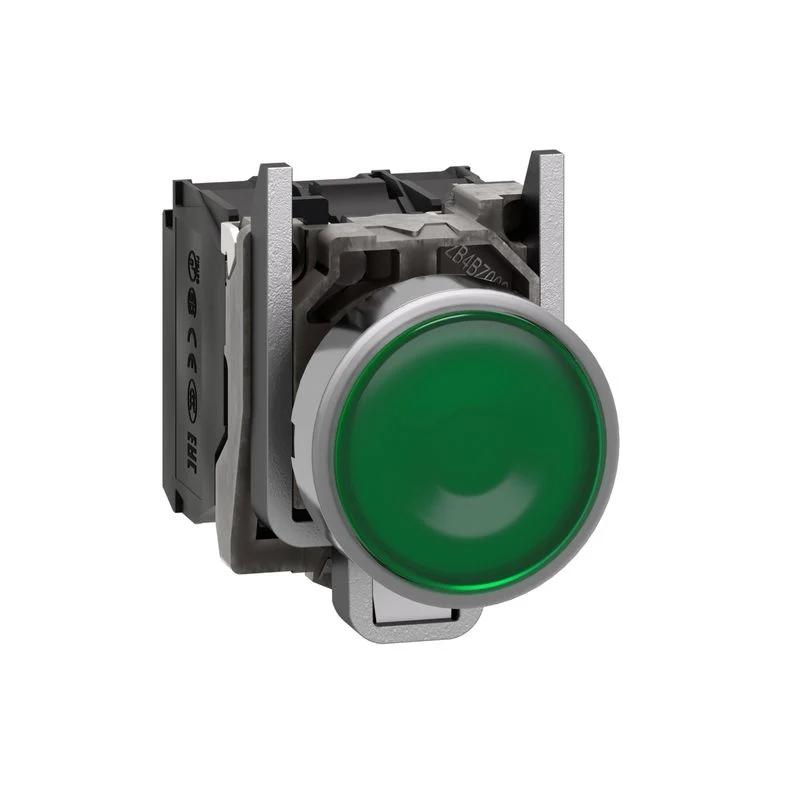 SCHNEIDER XB4BW33B5 - Pulsante Luminoso Harmony XB4 22mm Verde 24V 1NA+1NC