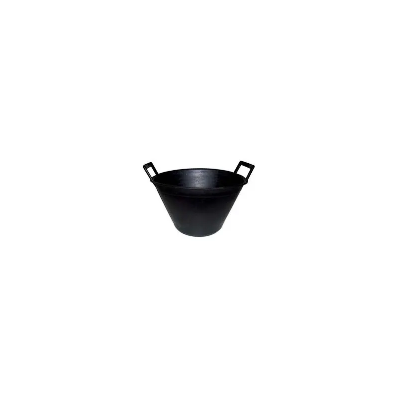 Secchio per muratore in PVC con 2 manici nero 10 L