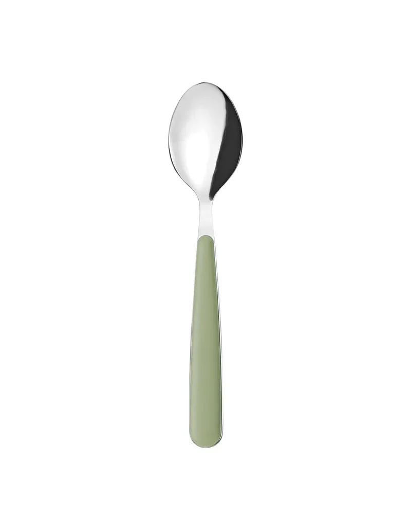 Cucchiaio da tavola in acciaio inox verde alga