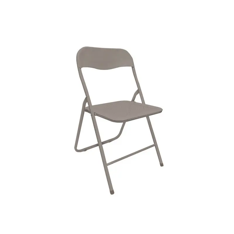 Sedia in metallo Slimmy tortora cm 44x45x79h