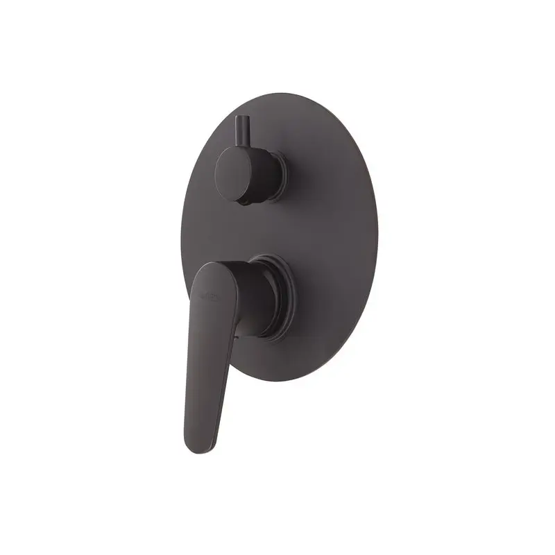 Miscelatore da incasso per doccia con deviatore Como nero matt 16 x 6,4 x 6,4 cm