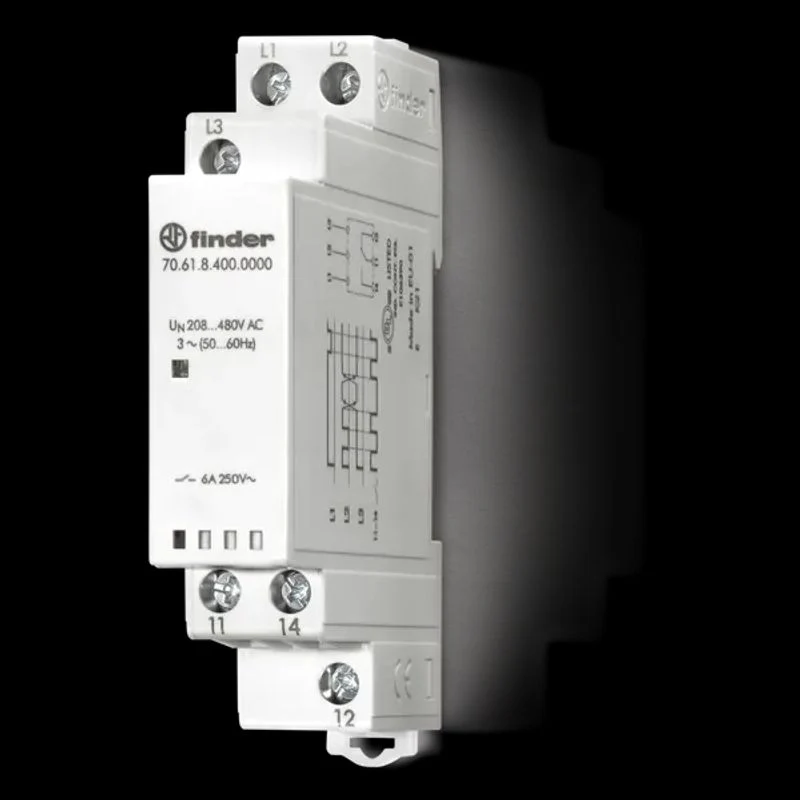 FINDER 706184000000 - Rele Controllo Tensione Trifase Finder 70.61 SPDT 208-480V