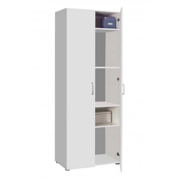 Armadio Multipiano 2 Ante 70x36x181 Bianco