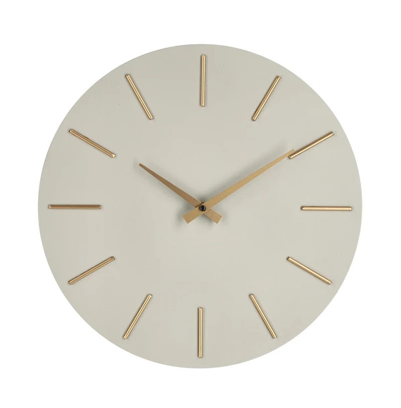 Orologio parete Timeline tortora ø40 cm