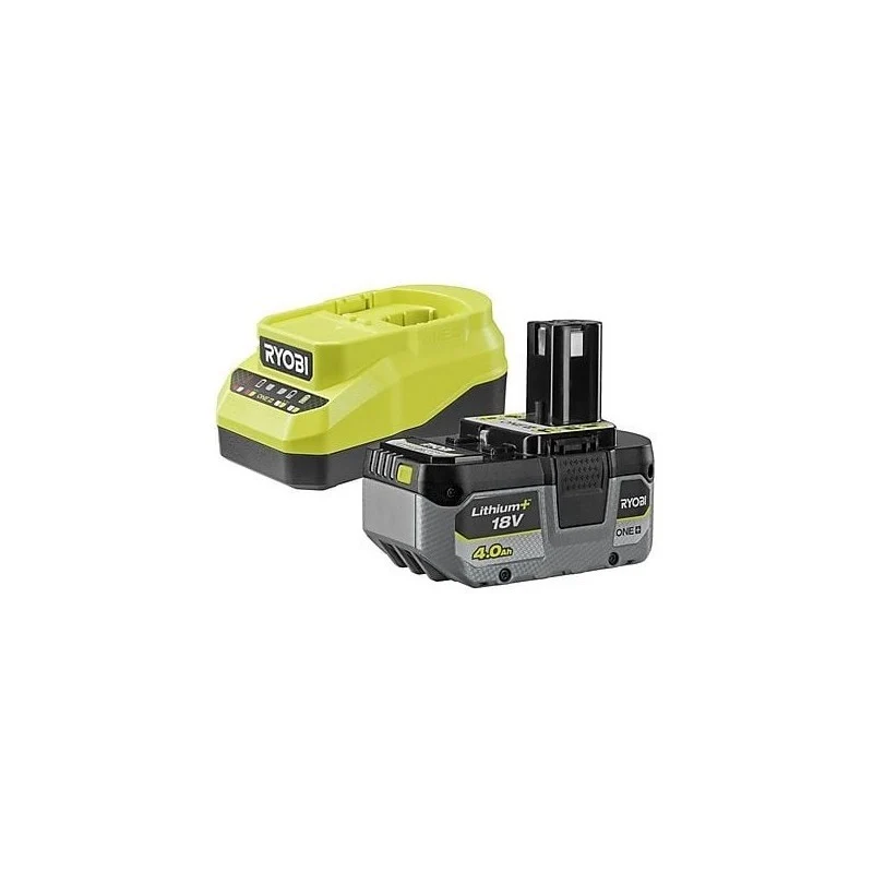 Kit di avviamento Ryobi ONE+ 18V – Batteria 4,0 Ah e caricabatterie rapido