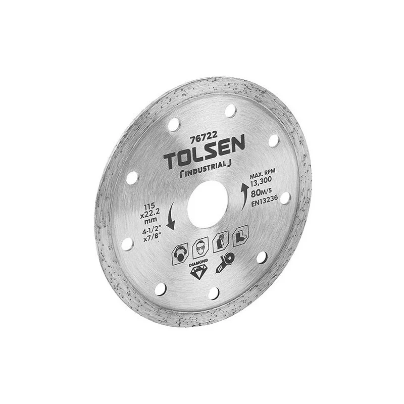 Disco diamantato continuo Tolsen Industrial 230 x 22,2 mm