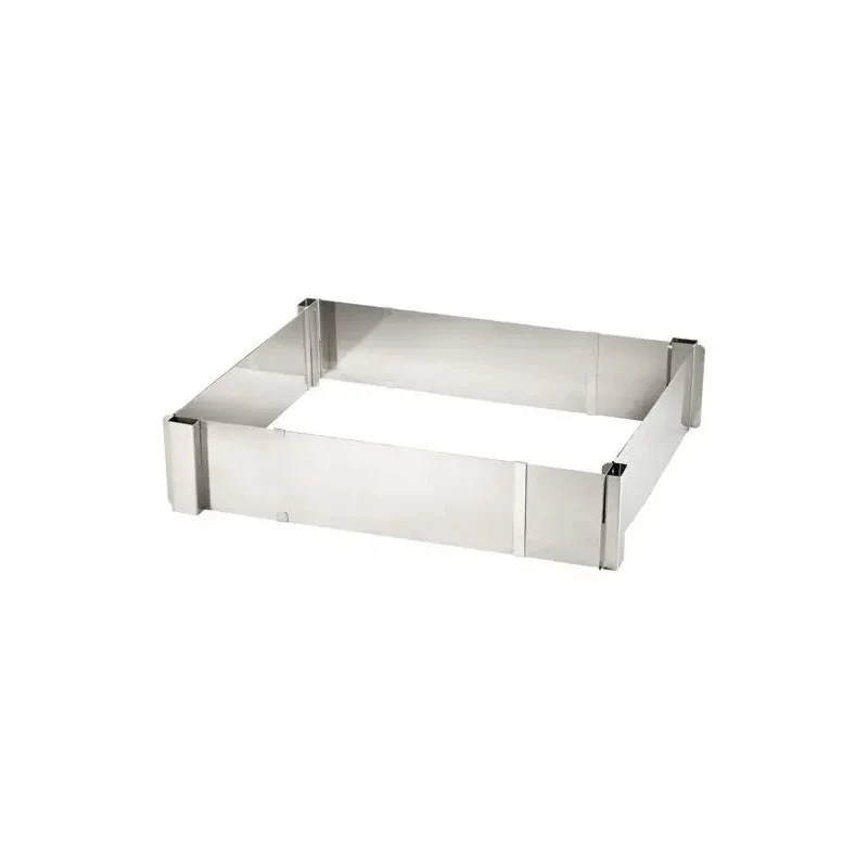 Anello torte quadrato regolabile 24-46 cm