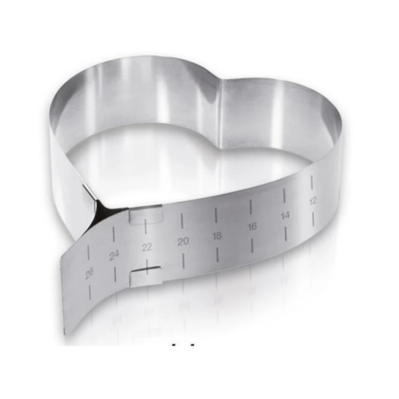 Anello torte a cuore regolabile 12-26 cm