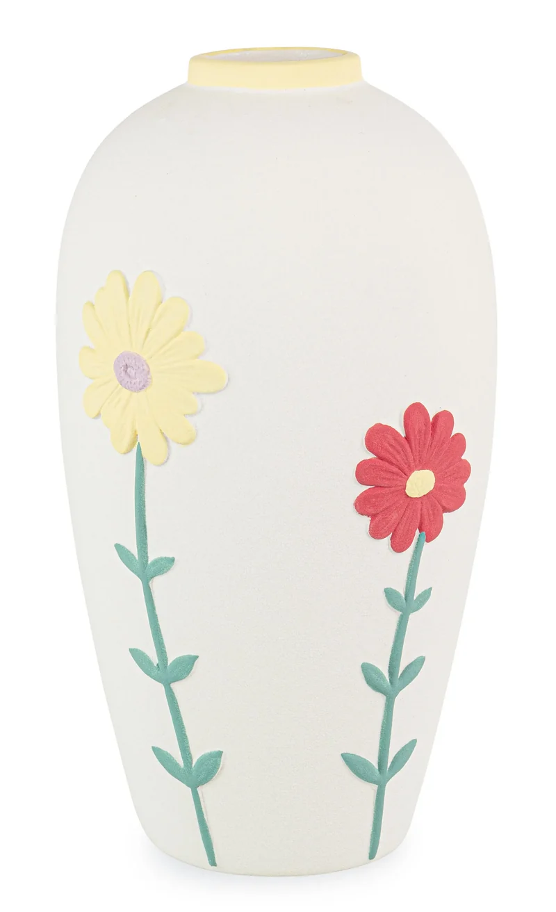 Vaso Floryn bombato alto bianco ø14.6x26.6 h