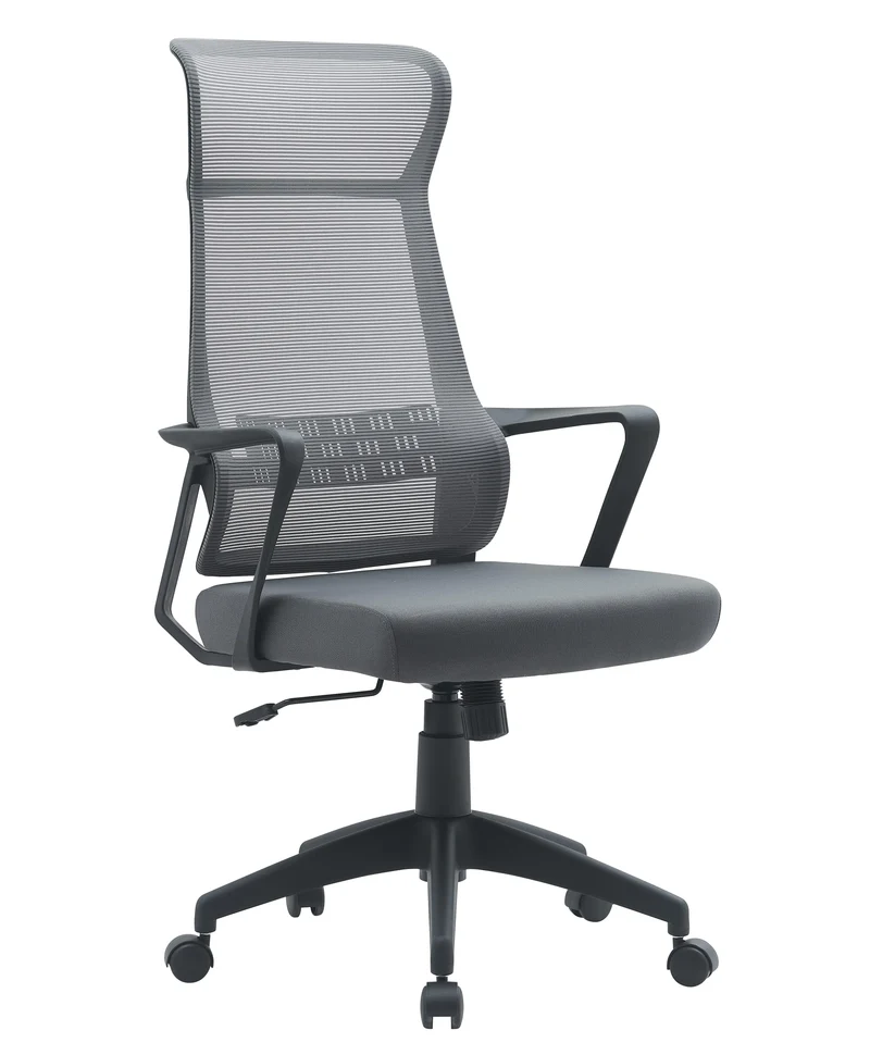 Poltrona da ufficio Hoboken grigia cm 59x65x121 h
