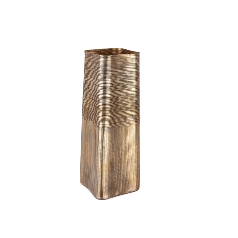 Portavaso Reel rettangolare dorato cm 16.5x40.5 h