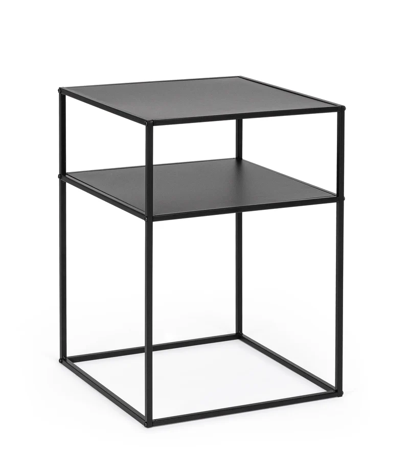 Consolle 2 piani Alrik nera 37.5 x 50.5 h cm