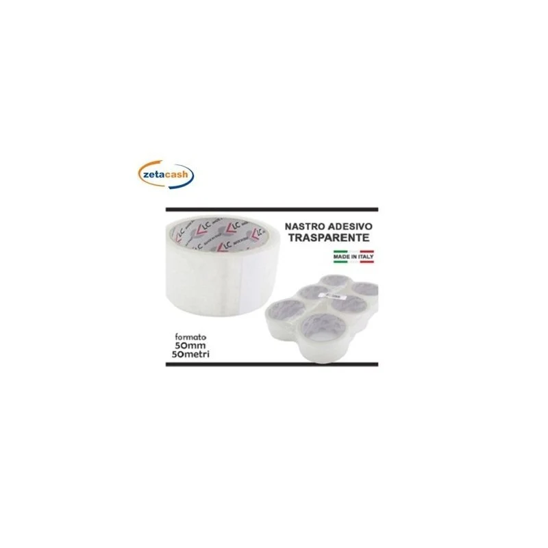 Nastro adesivo trasparente 50mm x 50 mt