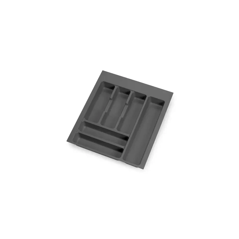 Portaposate Optima per cassetto universale modulo 450 mm, Tecnoplastica, Grigio antracite, 20 pezzi