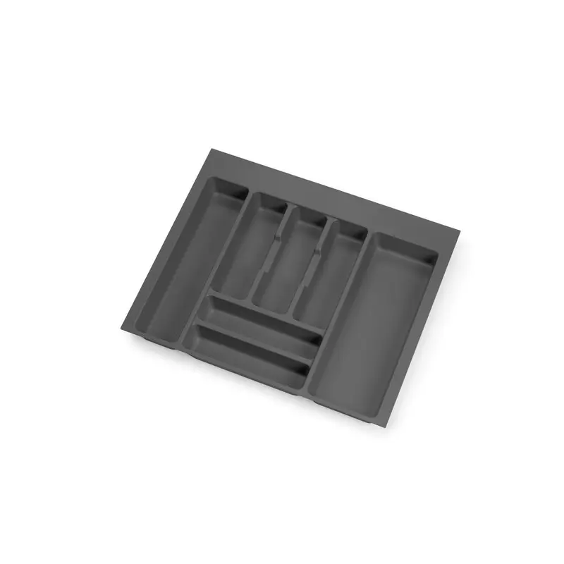 Portaposate Optima per cassetto universale, modulo 600 mm, Tecnoplastica, Grigio antracite