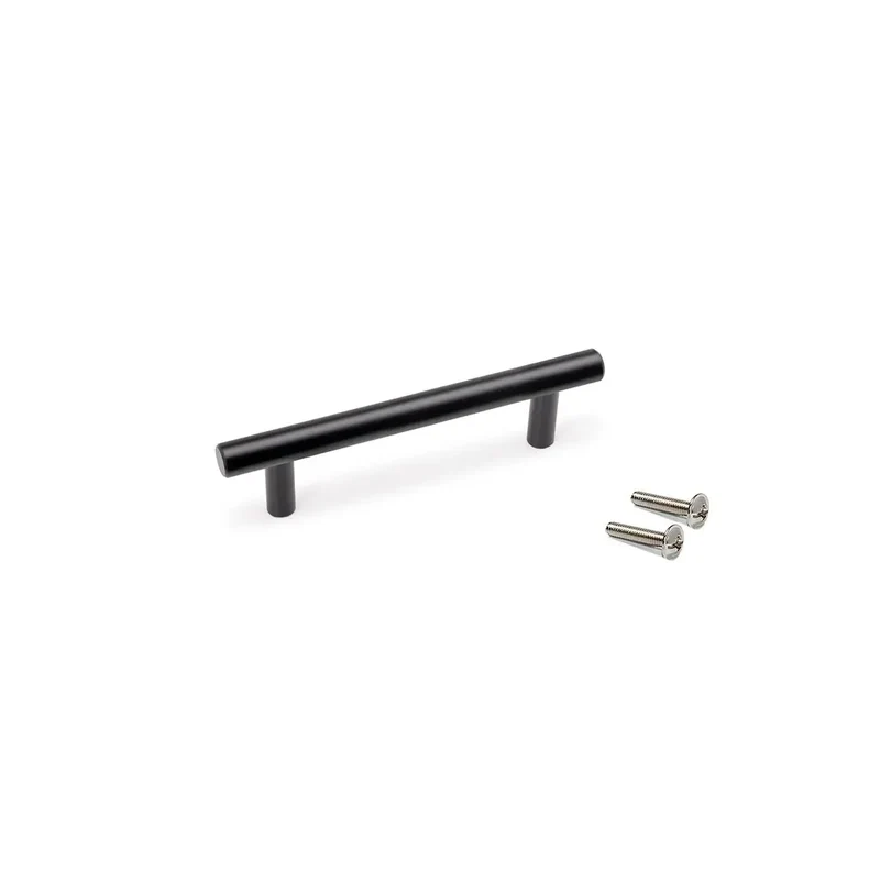 Maniglia per mobili Orlando L136 mm, interasse 96 mm, Acciaio, Verniciato nero