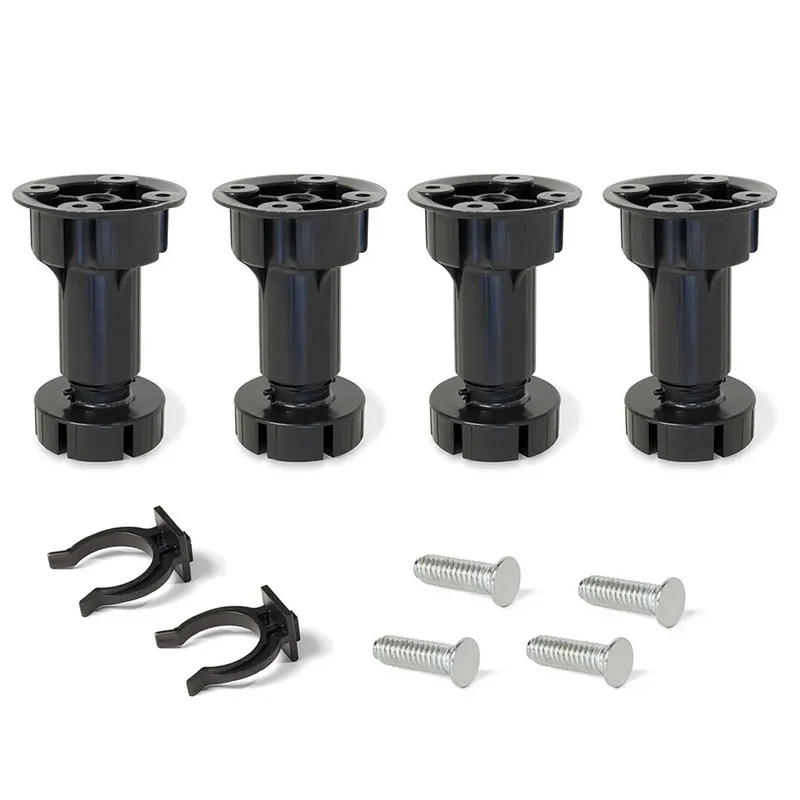 Kit di piedini regolabili per mobile Bone H100 mm nero