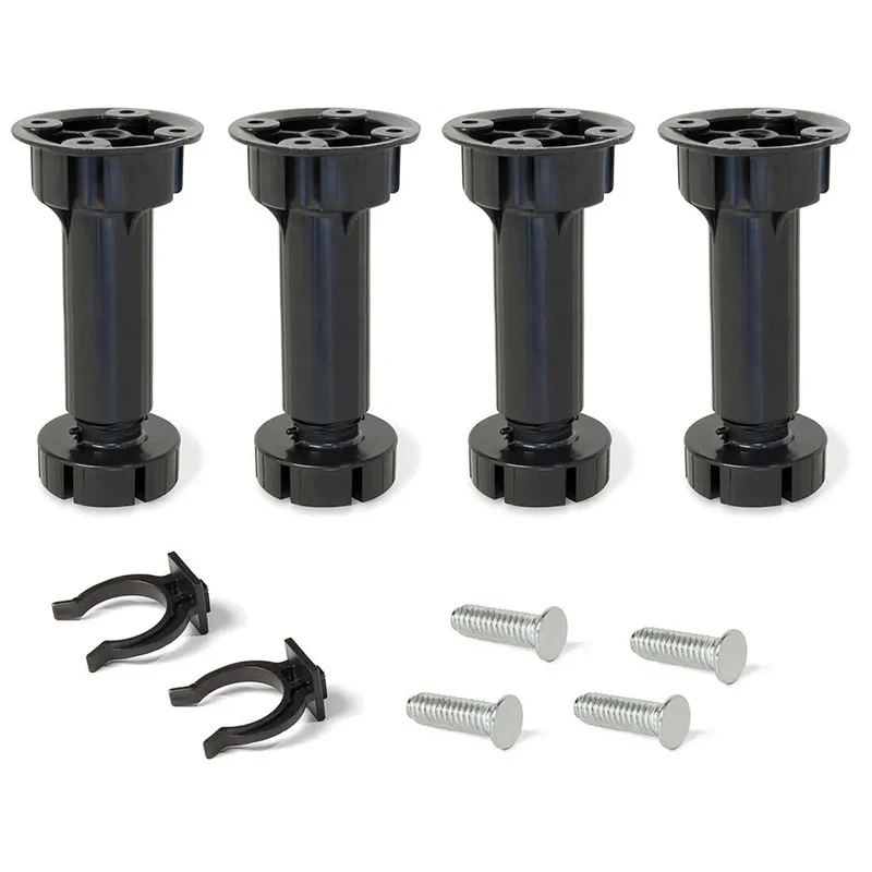 Kit di piedini regolabili per mobile Bone H150 mm nero