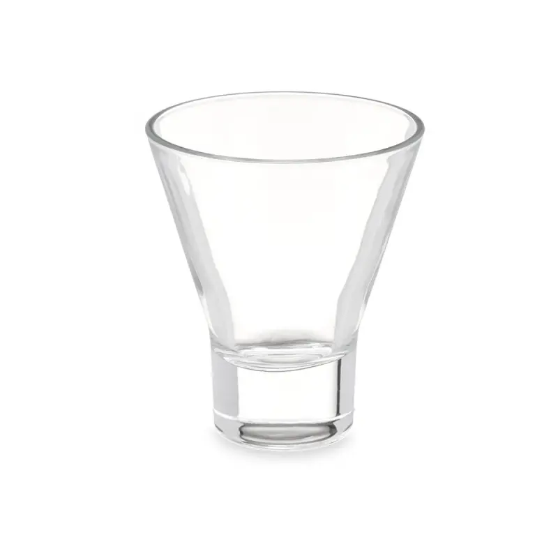 Bicchiere conico con base 230 ml trasparente