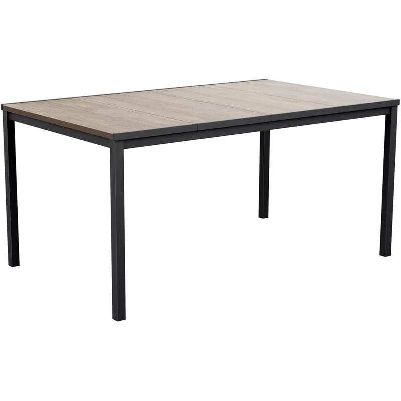 Tavolo Keter Porto effetto legno grafite cm 160x95x75 h